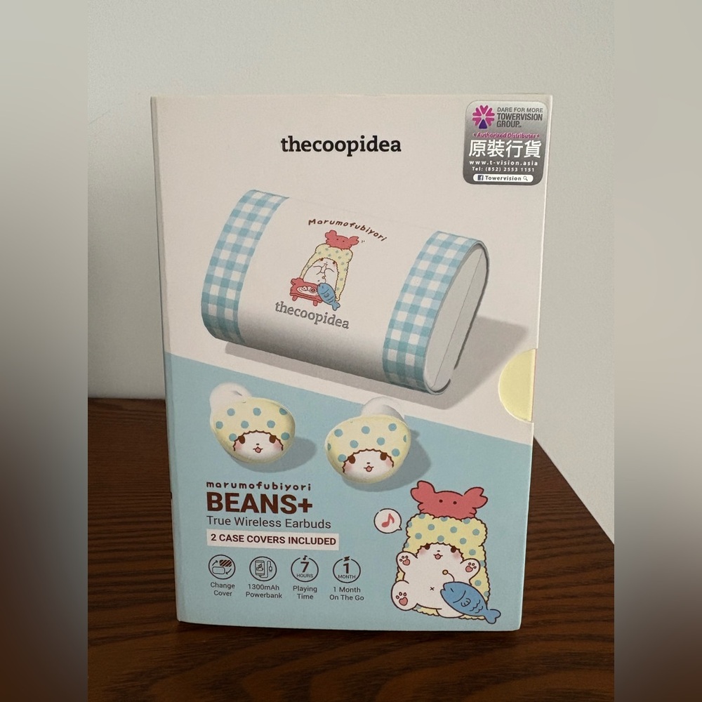 Limited edition! Thecoopidea Marumofubiyori Wireless Earbuds with Case Covers